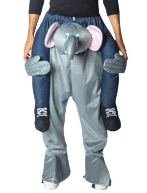 Kostüm Huckepack Elefant grau one size