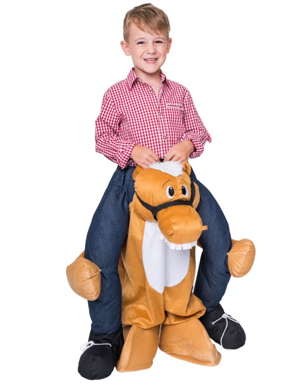 Kostüm Huckepack Pferd Kinder Farbe: braun