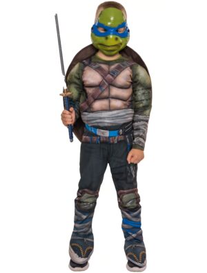 Kostüm Ninja Turtles Leonardo Kinder bunt S Farbe: bunt
