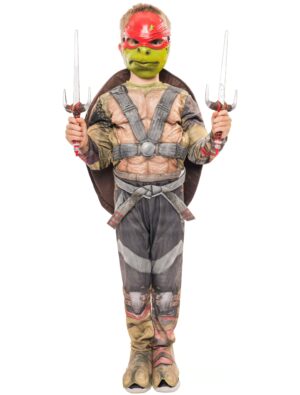 Kostüm Ninja Turtles Raphael Kinder bunt M Farbe: bunt