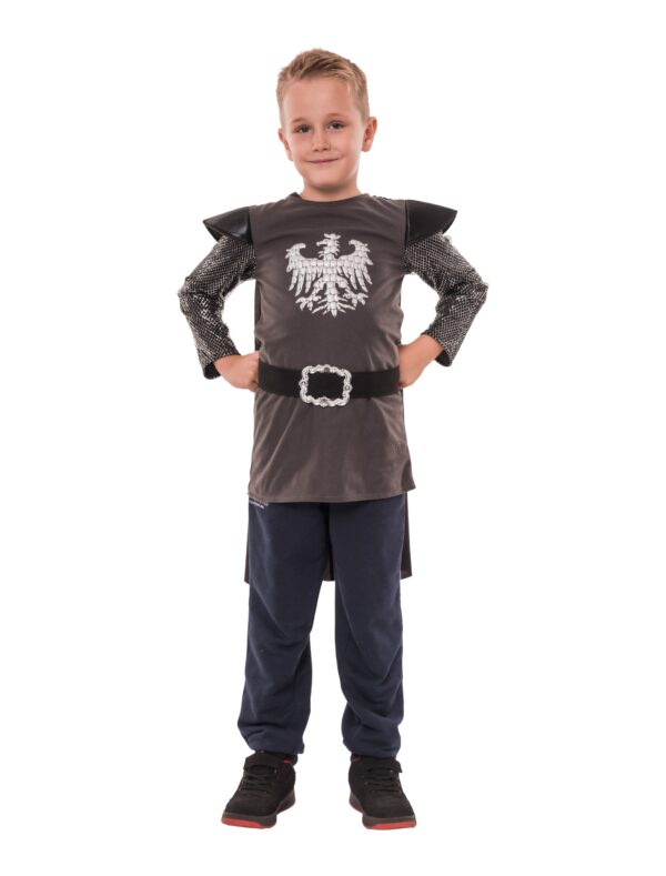 Kostüm Ritter 3-tlg. Kinder schwarz/grau 4-6 Jahre