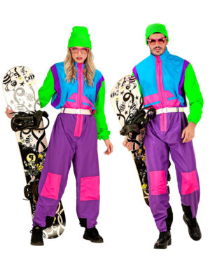 Kostüm Snowboarder bunt M Farbe: bunt