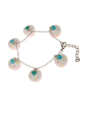 Kostümzubehör Armband Candy Cupcake rosa