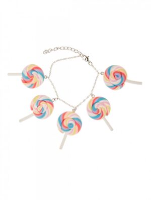 Kostümzubehör Armband Candy Lolli mehrfarbig