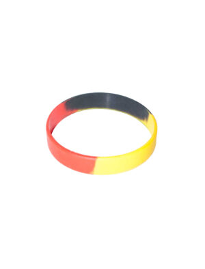 Kostümzubehör Armband Deutschland Silikon Farbe: schwarz/rot/gold