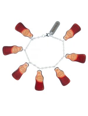 Kostümzubehör Armband HARIBO Happy-Cola braun
