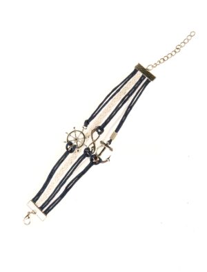 Kostümzubehör Armband Marine Farbe: blau/weiß