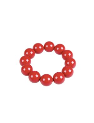 Kostümzubehör Armband Perlen rot