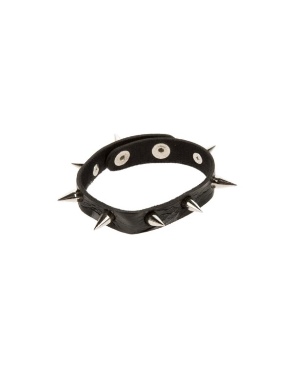 Kostümzubehör Armband Punker einfach Farbe: schwarz