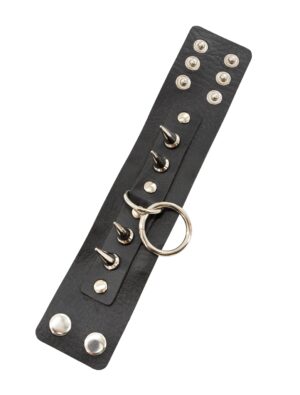 Kostümzubehör Armband Punker schwarz
