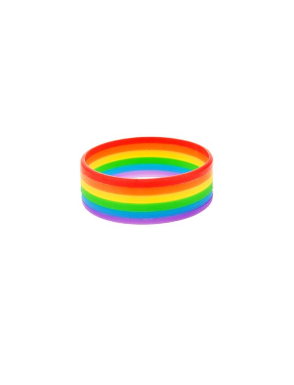 Kostümzubehör Armband Regenbogen Silikon Farbe: mehrfarbig