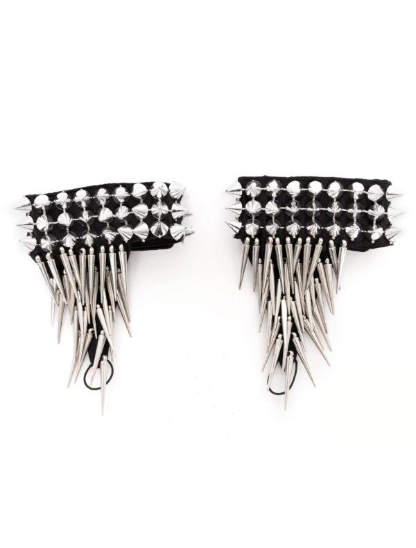 Kostümzubehör Armband mit Nieten silber