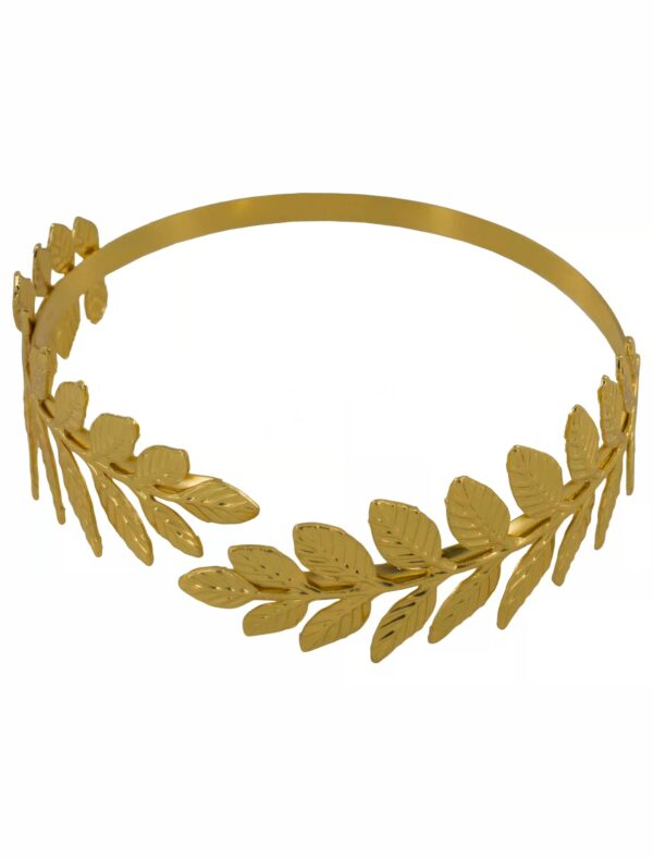 Kostümzubehör Armreif Lorbeer verstellbar gold