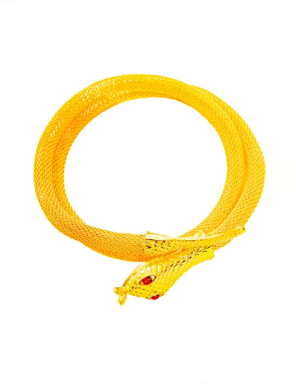 Kostümzubehör Armreif goldene Schlange gold