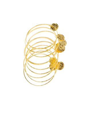 Kostümzubehör Armreifen Pirat gold