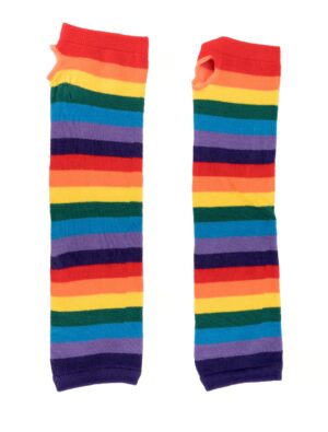 Kostümzubehör Armstulpen Regenbogen Farbe: mehrfarbig