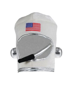 Kostümzubehör Astronautenhelm USA Kinder weiß one size