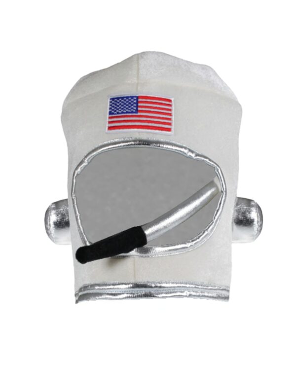Kostümzubehör Astronautenhelm USA Kinder weiß one size