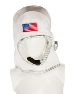 Kostümzubehör Astronautenhelm USA weiß