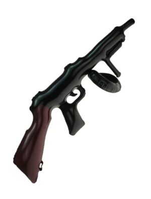 Kostümzubehör Aufblasbares Maschinengewehr 80cm Farbe: schwarz