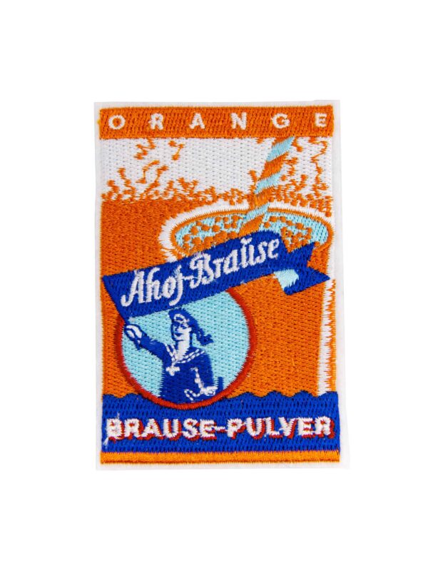 Kostümzubehör Aufnäher Ahoj-Brause Brause-Pulver orange
