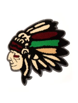 Kostümzubehör Aufnäher Indianer 23cm Farbe: mehrfarbig