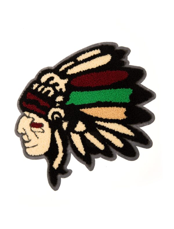 Kostümzubehör Aufnäher Indianer 23cm Farbe: mehrfarbig