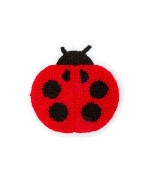 Kostümzubehör Aufnäher Marienkäfer 10cm Farbe: schwarz/rot