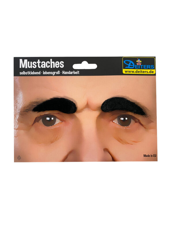 Kostümzubehör Augenbrauen schwarz