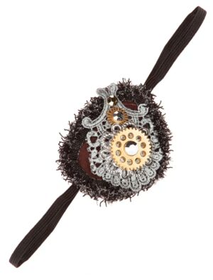 Kostümzubehör Augenklappe Steampunk braun