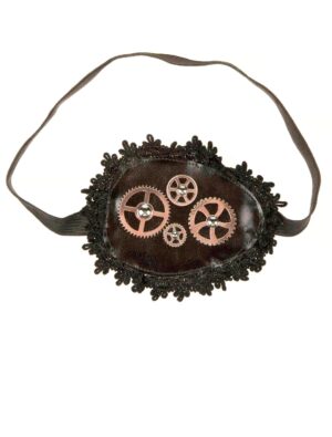 Kostümzubehör Augenklappe Steampunk kupfer