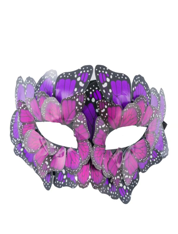 Kostümzubehör Augenmaske Schmetterling lila