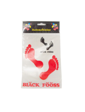 Kostümzubehör Autoaufkleber Bläck Fööss Farbe: rot/schwarz