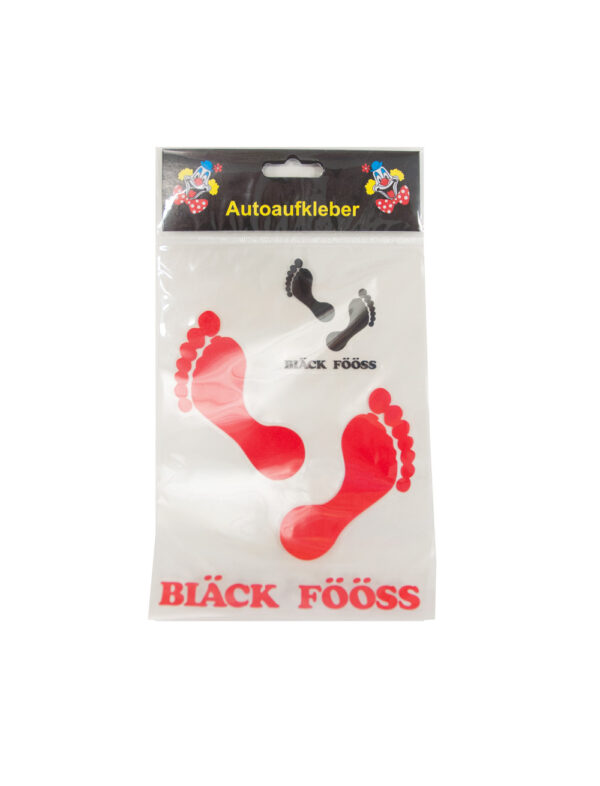 Kostümzubehör Autoaufkleber Bläck Fööss Farbe: rot/schwarz