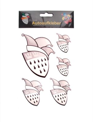 Kostümzubehör Autoaufkleber FK Logo silber 7