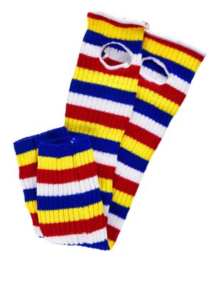 Kostümzubehör Ballettstulpen 60cm rot/weiß/blau/gelb