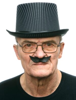 Kostümzubehör Bart Adel schwarz/grau