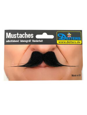 Kostümzubehör Bart Dompteur schwarz