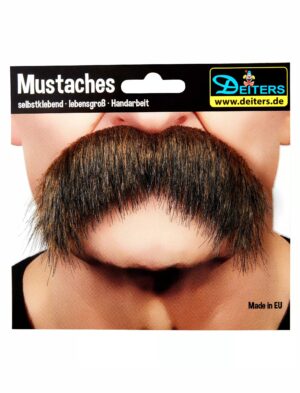 Kostümzubehör Bart Gangster braun/schwarz