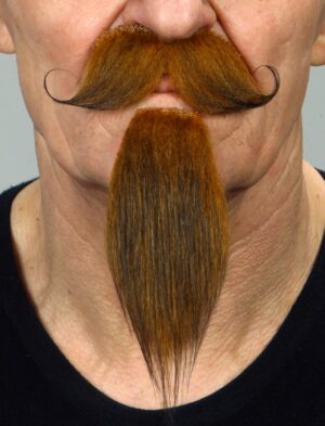 Kostümzubehör Bart Künstler braun