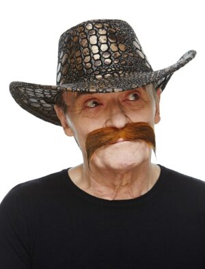 Kostümzubehör Bart Sheriff braun