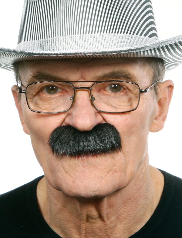 Kostümzubehör Bart Trainer schwarz