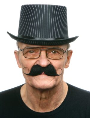 Kostümzubehör Bart Wilhelm de luxe schwarz