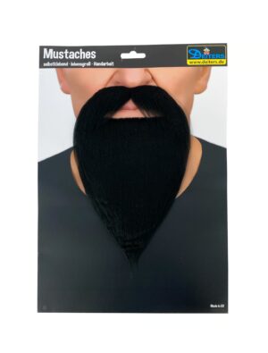 Kostümzubehör Bart Zauberer schwarz