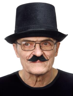 Kostümzubehör Bart Zirkusdirektor schwarz