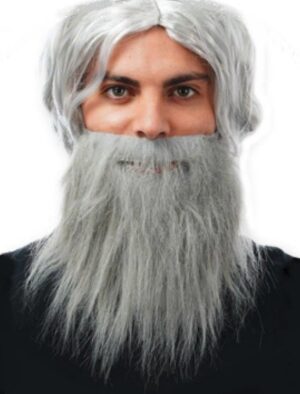 Kostümzubehör Bart grau