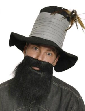 Kostümzubehör Bart schwarz