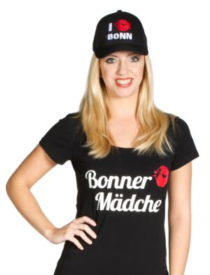 Kostümzubehör Baseball Cap I Love Bonn schwarz
