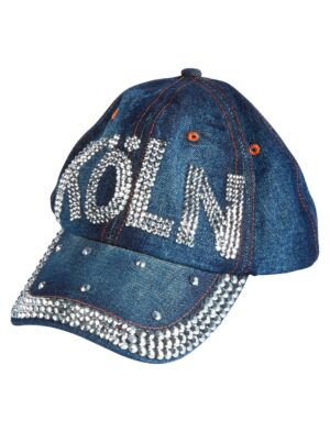 Kostümzubehör Baseball Cap Jeans Köln Farbe: blau