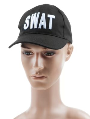 Kostümzubehör Baseball Cap SWAT Farbe: schwarz